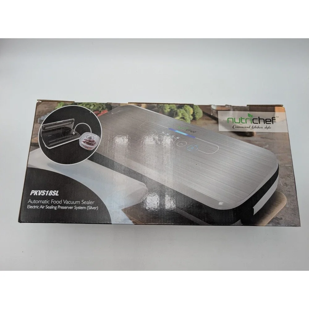 NutriChef Automatic Food Vacuum Sealer PKVS18SL Open Box